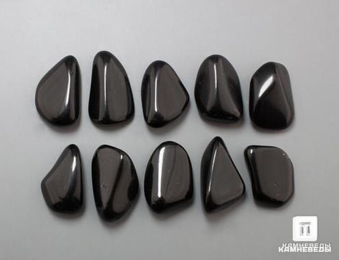 Обсидиан чёрный, галтовка 2-2,5 см, 12-55/1, фото 1