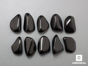 Обсидиан чёрный, галтовка 2-2,5 см