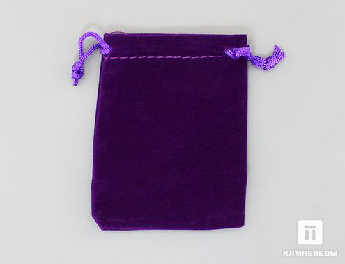 Мешочек бархатный, фиолетовый, 9х7 см, 96-2/14, фото 2