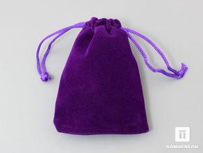 Мешочек бархатный, фиолетовый, 9х7 см