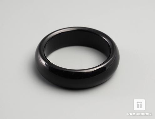 Кольцо из агата чёрного, 44-15, фото 1