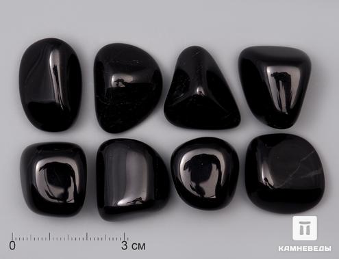 Агат чёрный, галтовка 2-2,5 см, 12-149, фото 1