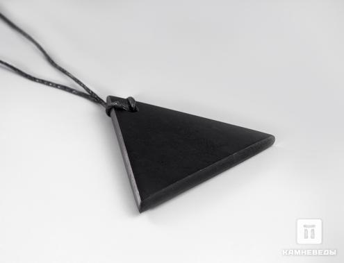 Женский кулон «Треугольник» из шунгита, 3,5х3,5х0,4 см, 785, фото 2