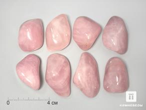 Розовый кварц, крупная галтовка 3,5-4,5 см (30-35 г)
