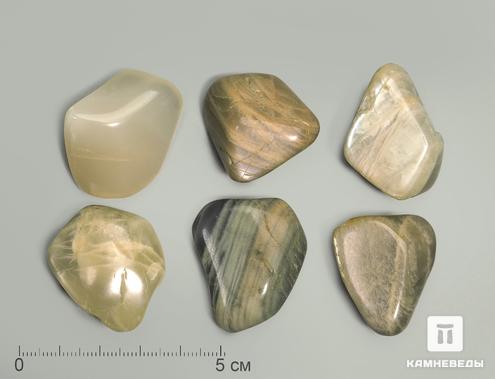 Лунный камень (адуляр), крупная галтовка 2,5-3 см (10-15 г), 3777, фото 1