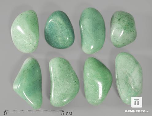 Авантюрин зелёный (светлый), крупная галтовка 3-5 см (25-30 г), 11843, фото 1