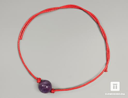 Браслет с бусиной аметиста на красной нити, 11856, фото 2