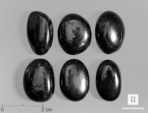 Шерл (чёрный турмалин), галтовка 2-2,5 см, 14147, фото 1