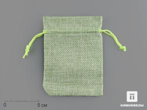 Мешочек зелёный «льняной», 12х9 см