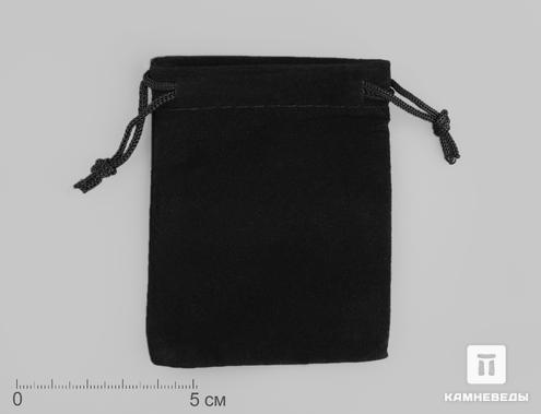 Мешочек бархатный, чёрный, 9х7 см, 96-2/3, фото 1