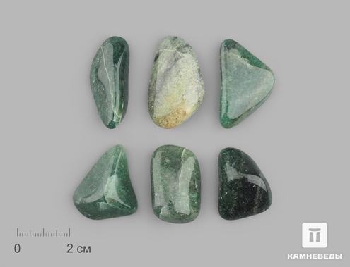 Авантюрин зелёный, галтовка 2,5-3 см, 16741, фото 1