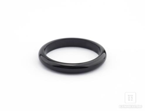 Кольцо из чёрного агата, 17286, фото 1