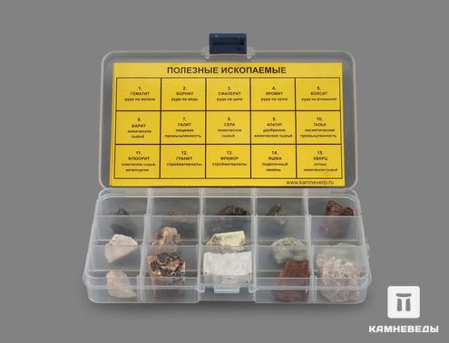 Коллекция полезных ископаемых (15 образцов, состав №7), 18030, фото 1