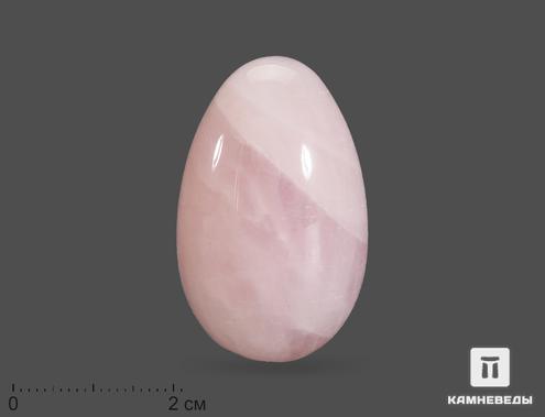 Яйцо из розового кварца, 4х2,5 см, 18001, фото 1