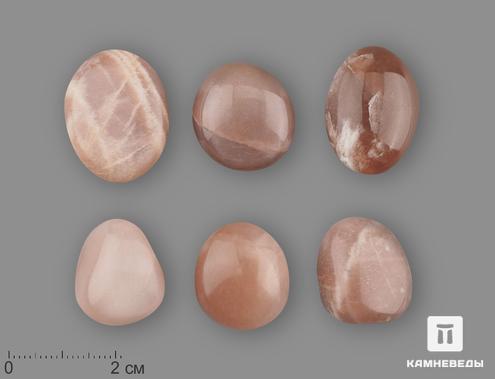 Лунный камень (адуляр) с эффектом солнечного камня, крупная галтовка 2-3 см (5-10 г), 19689, фото 1