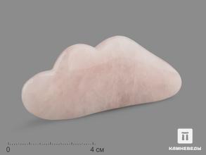 Массажёр для лица Гуаша из розового кварца, 8,5х3,5 см