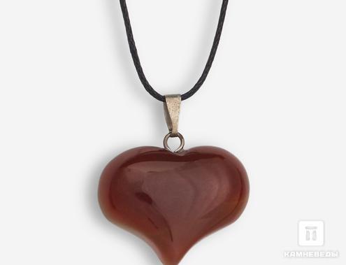 Кулон «Сердце» из сердолика, 2,5х2 см, 6081, фото 1